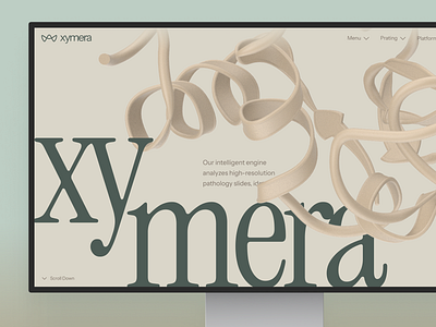 xymera | AI Drug Discovery & Protein Binding - Hero UI 3d protein structure ai drug discovery biotech interface biotech landing page biotech web design biotech website biotechnology clean computational biology drug discovery green life science website minimal modern molecular biology oncology pathology precision medicine rna diagnostics therapeutics