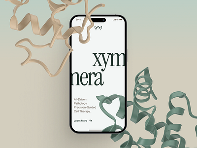 xymera: AI Pathology & Precision Medicine - Mobile Pattern 3d protein structure ai drug discovery biotech landing page biotech ui biotech web design biotech website biotechnology clean computational biology drug discovery green minimal modern molecular biology oncology pathology precision medicine precision medicine website rna diagnostics therapeutic website