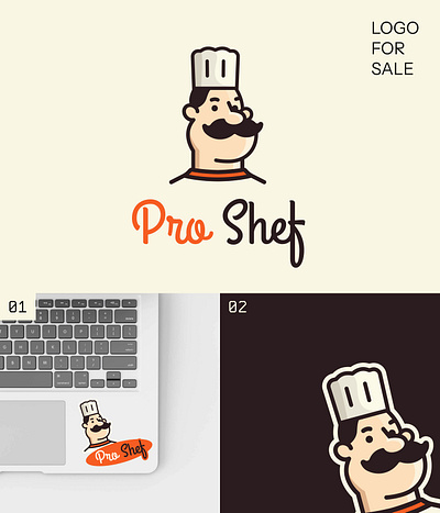 Chef Logo for Sale | Food & Culinary Brands | Restaurant Design bakery bbq branding cafe catering chef logo cooking culinary diners food food delivery graphic design logo logo design logotype mascot recipe restaurant rustic