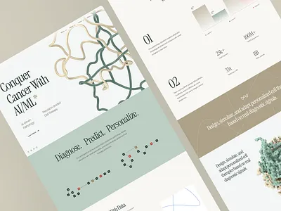 xymera: AI Oncology & Precision Medicine Landing Page UI 3d protein structure ai drug discovery biotech landing page biotech ui biotech web design biotech website biotechnology clean computational biology drug discovery green minimal modern molecular biology oncology pathology precision medicine precision medicine website rna diagnostics therapeutic website