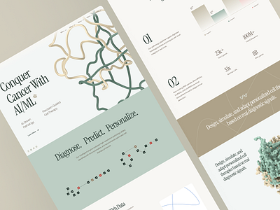 xymera: AI Oncology & Precision Medicine Landing Page UI 3d protein structure ai drug discovery biotech landing page biotech ui biotech web design biotech website biotechnology clean computational biology drug discovery green minimal modern molecular biology oncology pathology precision medicine precision medicine website rna diagnostics therapeutic website