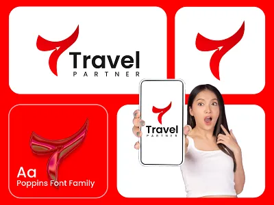 Travel Partner – Logo Design, Travel Agency Branding adventure branding brand design brand guidelines brand identity branding letter t travel logo logo logo design logo inspiration logofolio logotype tour logo tourism branding tourism logo travel agency travel agency logo travel brand travel branding travel logo visual identity