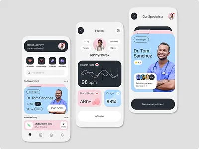 Redefining Healthcare Through Smart Mobile Design admin dashboard app app screen client dashboard creative dashboard dashboard dashboard ui healthcare healthcare app healthcare design medical app medical dashboard mobile app mobile app design mobile app ui mobile dashboard mobile ux modern app ui modern dashboard
