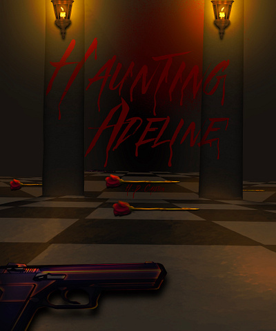 Haunting Adeline by H.D.Carlton book cover Redesigned bookcover graphic design illustration redesigned