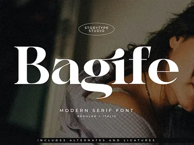Bagife Modern Serif Font calligraphy display display font font font awesome font family graphic design lettering sans serif sans serif font script serif font type typeface typography