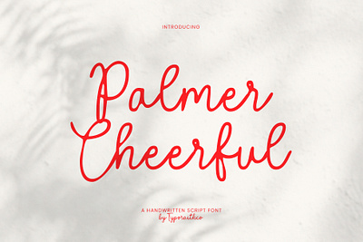 Palmer Cheerful | Script Font boho font branding branding font calligraphy design graphic design illustration logo typography ui
