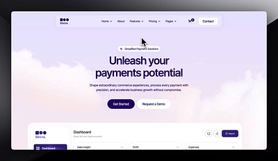 Sincra - AI SaaS website design arini studio banking landing page design fintech website design framer template website landing page design marketing agency template no code website saas product website sincra ai website studio website ui webflow template website design