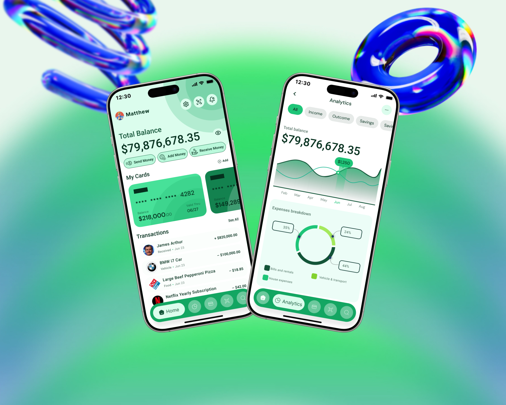 Example of Fintech Mobile App Design