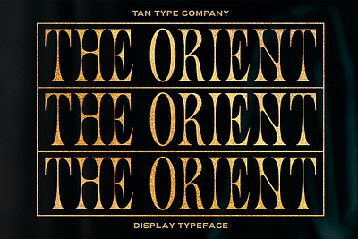 TAN - ORIENT display display font display type font graffiti retro retro font retro type tan orient vintage vintage font vintage type