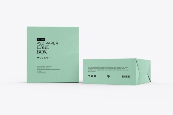 Rectangular Cake Box Packaging Mockup PSD by Ronnie Holt on Dribbble