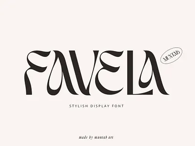 Favela | Stylish Display branding calligraphy display display font font font awesome font family lettering sans serif sans serif font script serif font type typeface typography