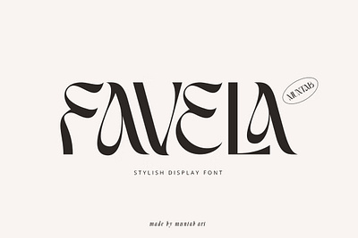 Favela | Stylish Display branding calligraphy display display font font font awesome font family lettering sans serif sans serif font script serif font type typeface typography