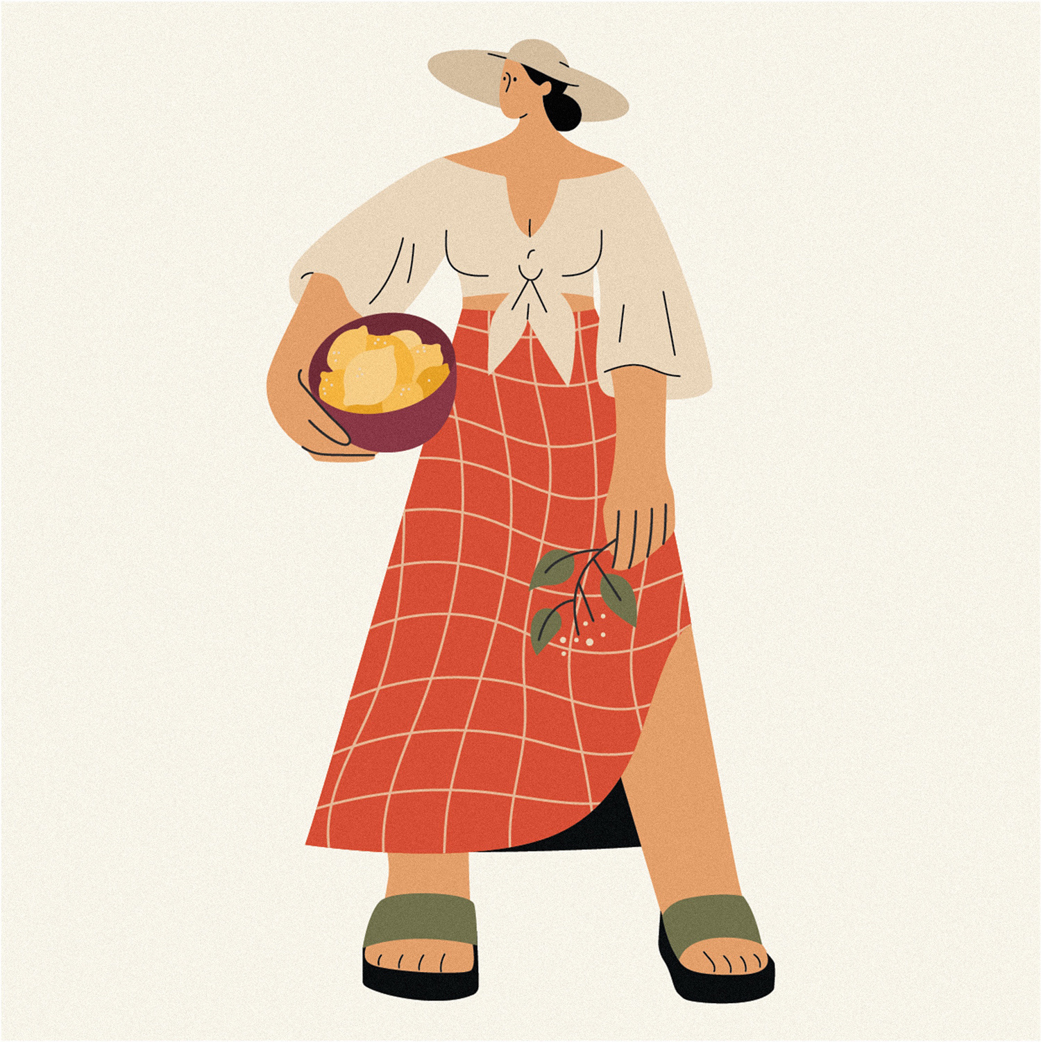 Lemona flat illustration people vector