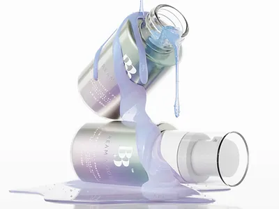 BB Dream moon Serum 3d 3d mockups 3d modling 3d packaging 3d products 3d rendering 3d serum bottle mockup blender branding product mockups product visualization serum