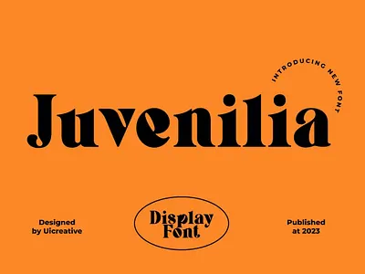 Juvenilia Modern Display Serif Font font fonts typography