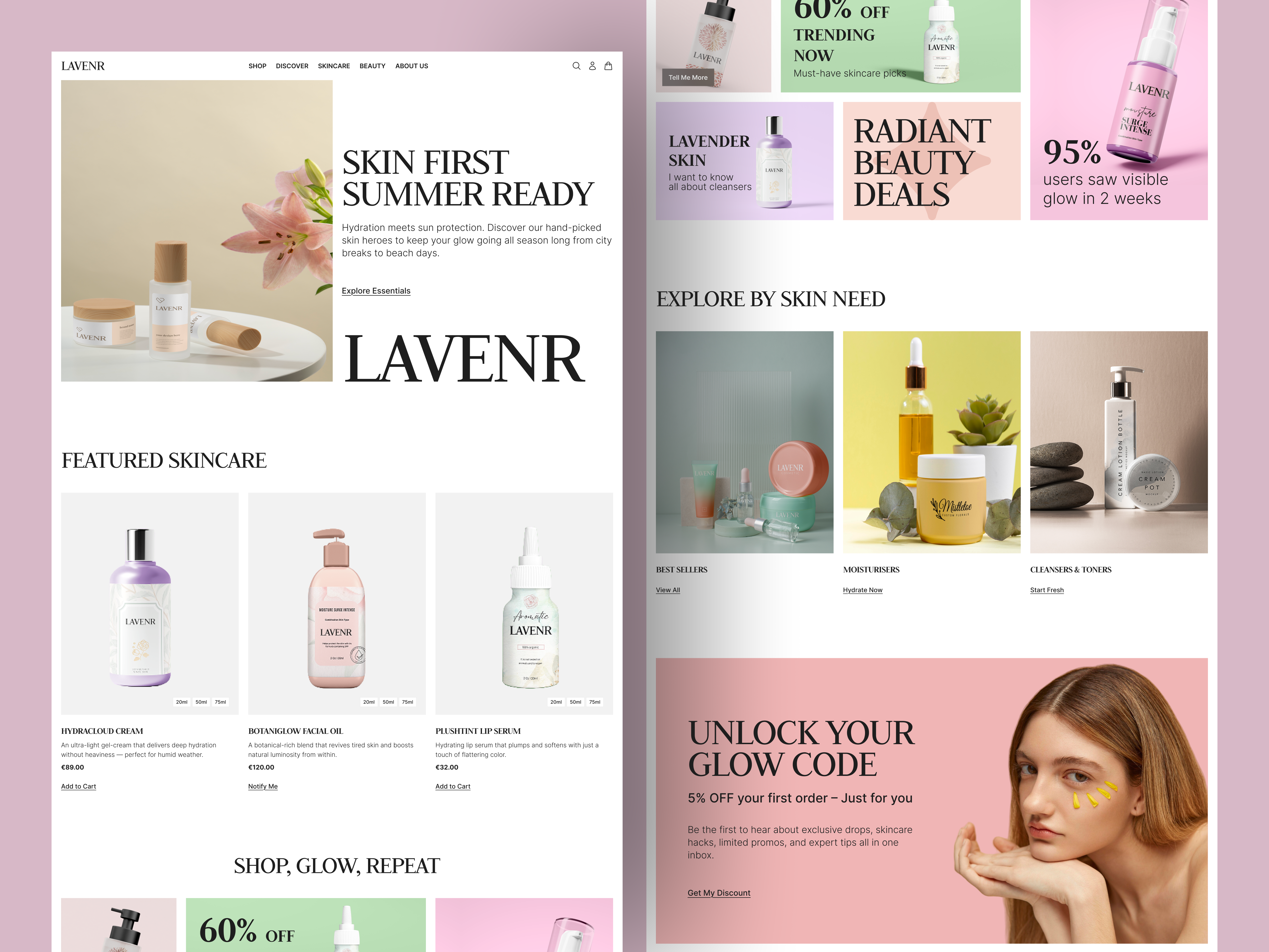 Example of Clean & Minimal Landing Page Design