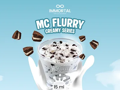 Immortar Creamy Flavours Vape Juice - Branding and Packaging branding graphic design vector