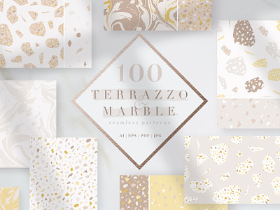 100 Terrazzo & Marble patterns