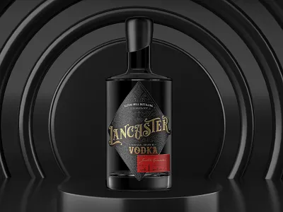Vodka label design branding design illustration label logo packaging premium vintage vodka