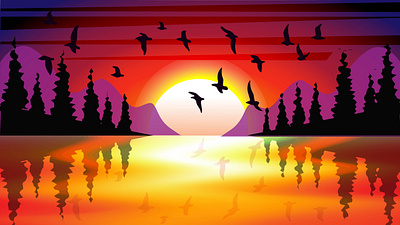 Sunset sunset landscape