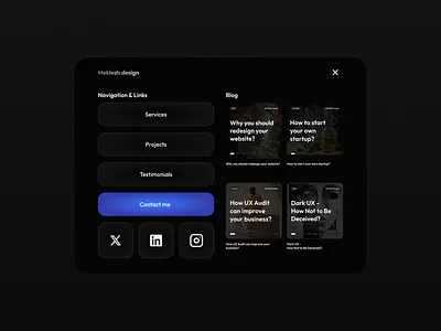 Navbar design navbar ui ux