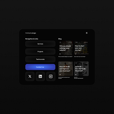 Navbar design navbar ui ux