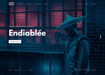 Endiablée art artist branding dance music product design ui ux web design