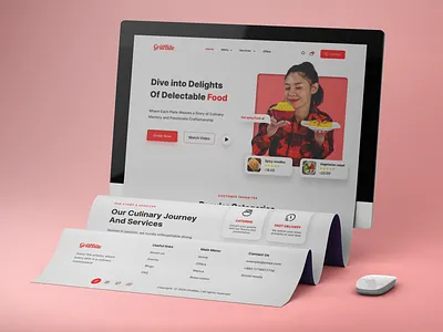 Food Ordering & Restaurant Website UI/UX figma food food website landing page prototype responsive restaurent sheaf uiux website design