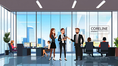 Robotization of production 2d animation after effects camera flythrough conveyor belt animation diagram animation director pov animation final reveal graphic design growth chart animation image editing interactive ui animation location animation logo intro animation motion graphics simulation animation site to site transit storyboarding transformation animation urban aerial view video editing