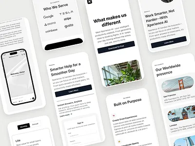 mobile responsive - xperience uikit blocks designsystem graphic design landing page responsive ui uikit ux web webdesign website