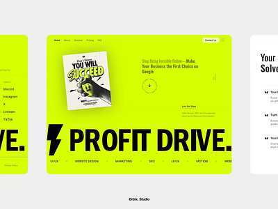 Digital Marketing Website ads google ads landing page marketing marketingwebsite minimalist orbix studio ppc advertising ppc marketing product design promotion seo seo landingpage ux ui web design web ui website website design