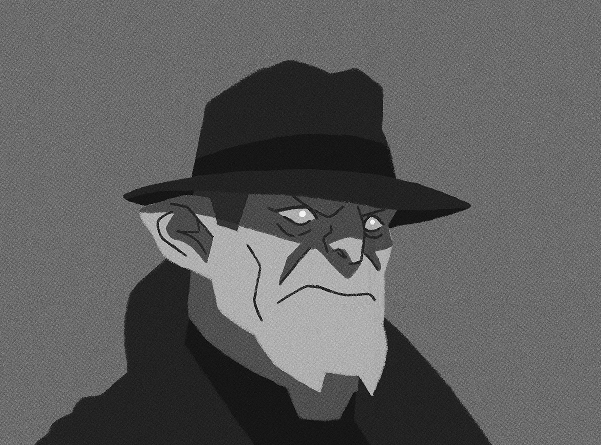 Damien Darkblood from Invincible series (Noir version) character character design cinema damien darkblood digital art digital drawing digital illustration graphic art graphic design illustration invincible noir portrait portrait art print tv tv series vector