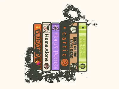 VHS Movies Halloween 90s retro halloween funny horror designs halloween halloween horror halloween movie halloween movies halloween pillows horror nights vhs horror tapes vhs movie vhs movies
