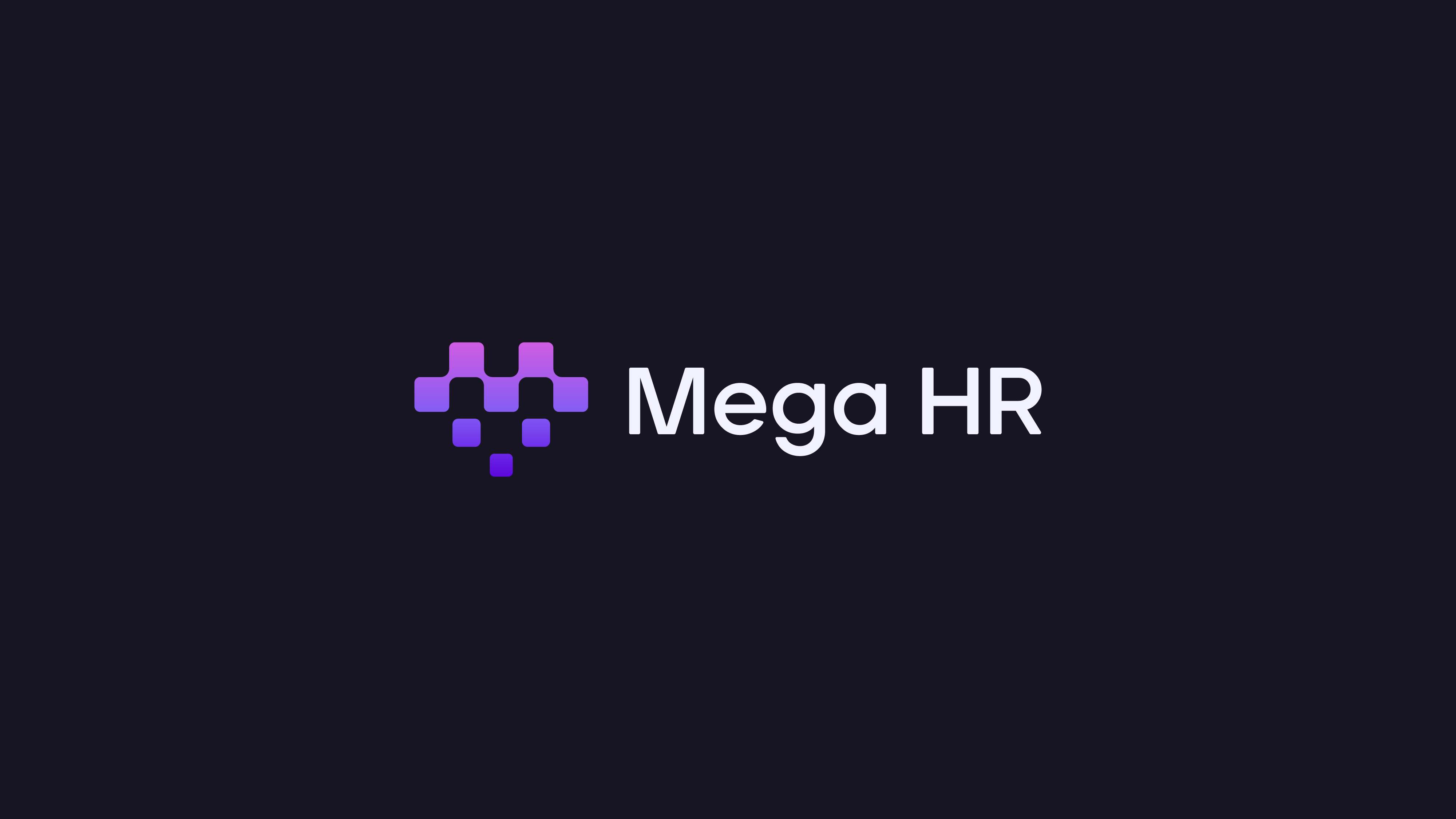 Mega HR logo design ai artificial intelligence branding design digital futuristic heart hire hiring hr icon logo m mega modern people pixel tech