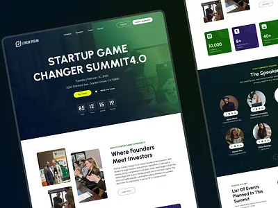 Designing a Conversion-Driven Event Landing Page app branding countdown design event design event landing page event page graphic design illustration landing page logo ui ux web web design