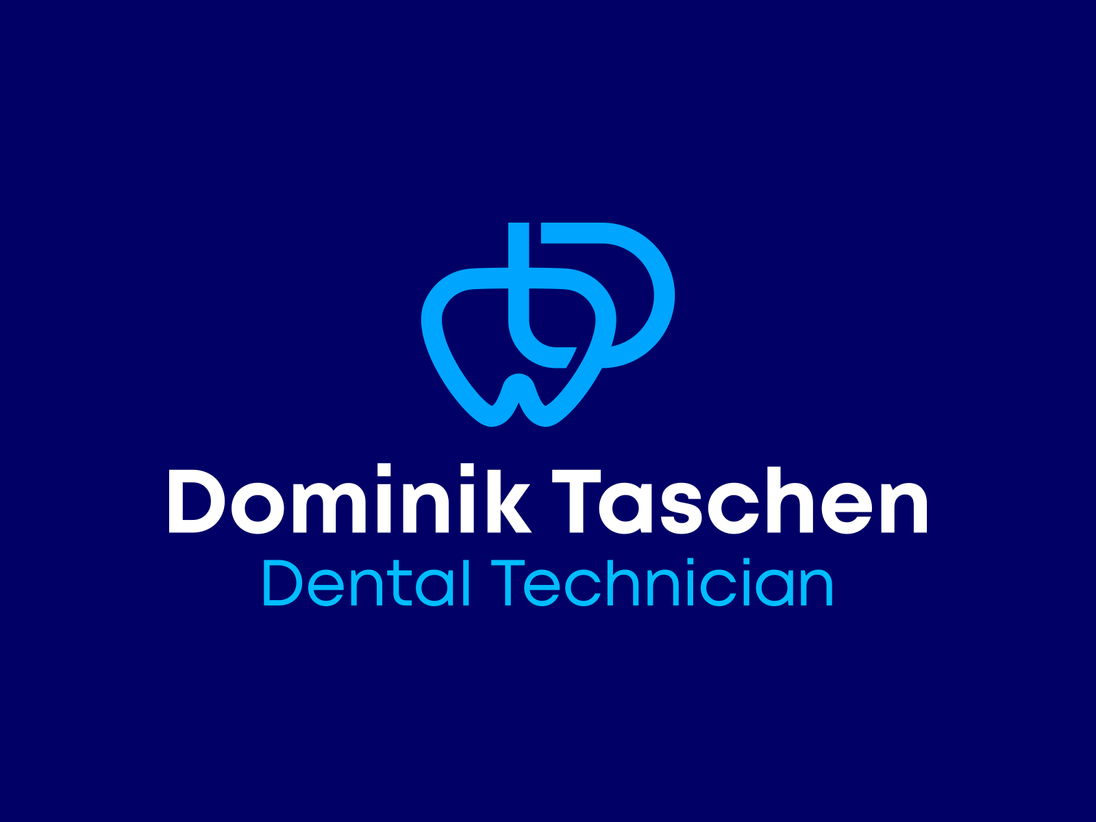 Dental technician logo design: DT monogram + tooth clinic d dental care dental clinician dental health dental surgery dental technician dental technologist dentist dentistry dentists doctor letter mark monogram logo logo design medic medical t teeth tooth