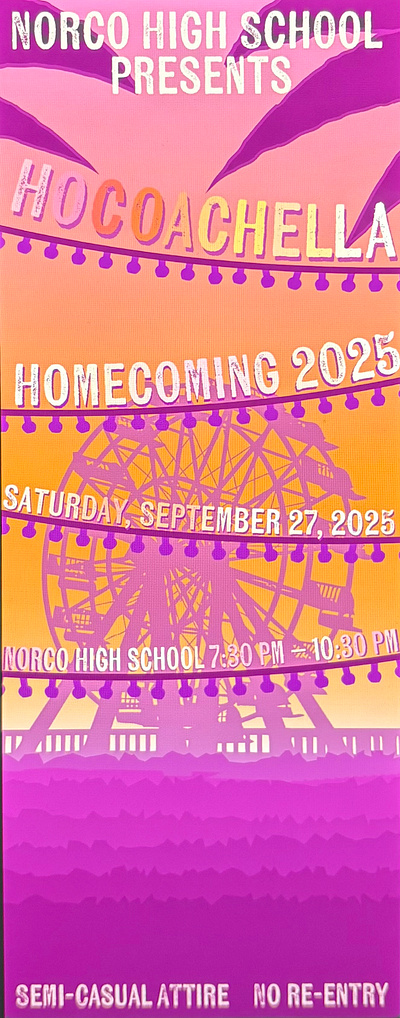 Hocoachella Homecoming Ticket winning ticket for my school coachella homecoming poster ticket