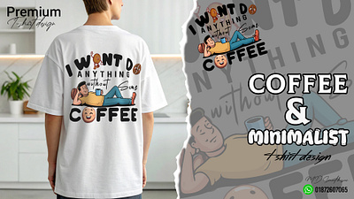COFFEE & MINIMALIST T-SHIRT DESIGN aurban coffee minimalist coffee t shirt design creative design fashion life style minimalist t shirt modern style oversize coffee t shirt design oversize t shirt design t shirt t shirt design typography