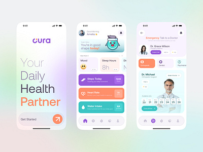 AI Healthcare / Telemedicine / AI Health app UI Design ai app ai health ai health app ui design ai healthcare app ui b2b healthcare doctor graphic design health health tech healthcare hospital medical care medicine modern patient pharmacy telemedicine ui ux design wellbeing
