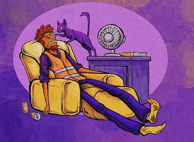 Exhaustion cartoon cartoonist digital art illustration illustrator