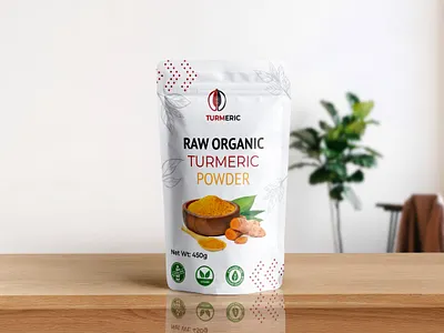 Innovative Packaging for Turmeric Powder box design cbd flayer design graphic design label design oil deisng oil design packaging design pouch product design supplement label design