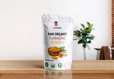 Innovative Packaging for Turmeric Powder box design cbd flayer design graphic design label design oil deisng oil design packaging design pouch product design supplement label design