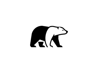 Minimalist polar bear logo ( unused for sale ) animal bear brand branding design elegant fashion icon identity illustration logotype mark mascot modern logo negative space negativespace polar bear polar bear logo vector