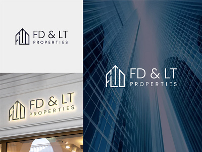 FDLT Real Estate Logo Design branding business identity design fdlt logo design graphic design illustration logo minimal modern minimalist logo property branding real estate logo typography ui ux vector