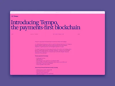 Tempo blog redesign blog figma sketch ui