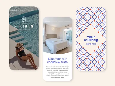 Instagram design- Fontana, beach apartments branding graphic design logo mobile app mobile screen mobile web responsive ui ui design