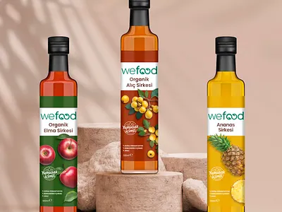 VINEGAR PACKAGING DESIGN apple vinegar branding creative design food graphic graphic design hawthorn vinegar labeldesign logo packaging packaging redesign pineapple vinegar redesign vinegar