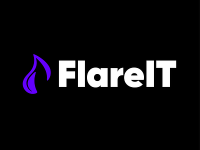 FlareIT – Logo Design app branding design graphic design illustration logo typography vector