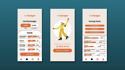 Budgeting app for Women app branding branding and identity logo ui