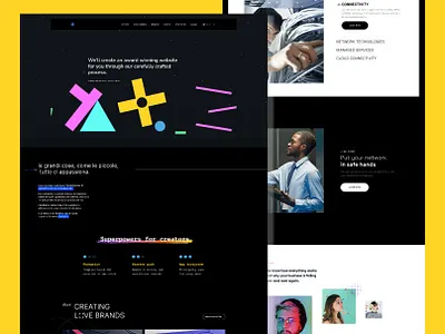 Creative Website Design 3d animation app branding design graphic design illustration logo mobile app motion graphics ui ux website